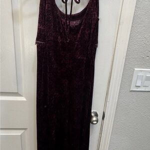 Betsey Johnson Deep Purple Backless Dress